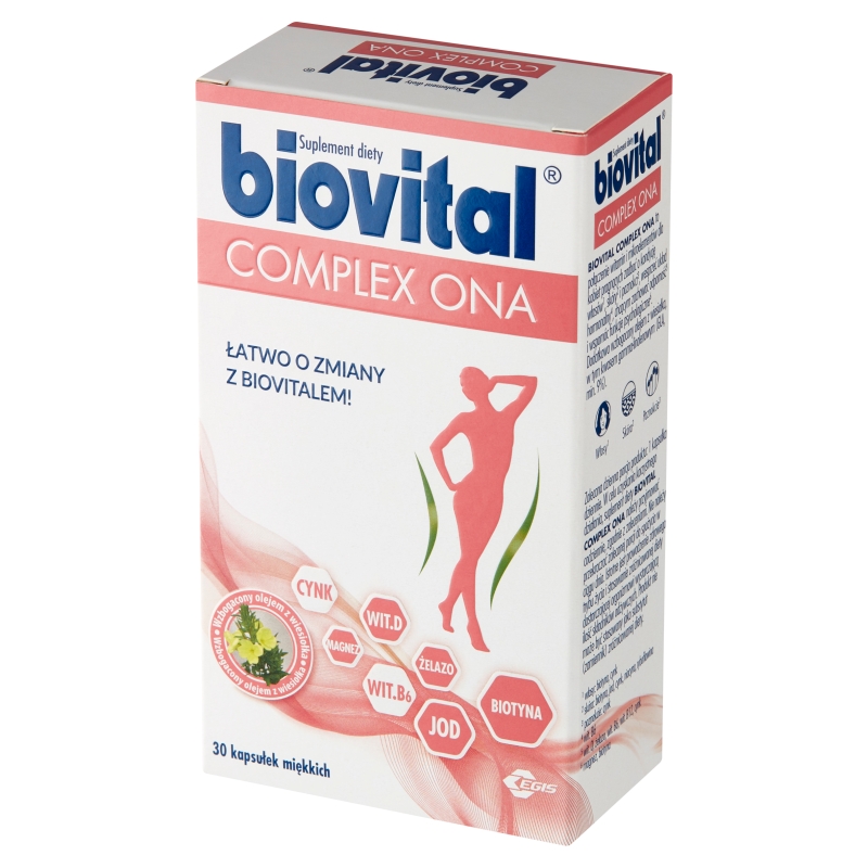 Biovital Complex ONA , kapsułki z witaminami i minerałami dla kobiet, 30 szt.