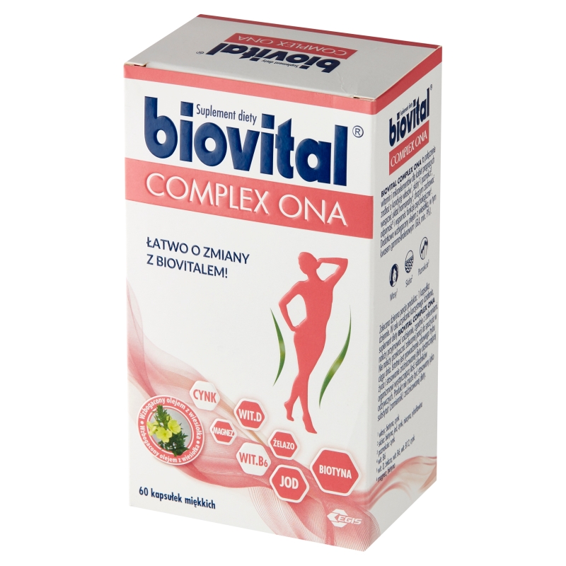 Biovital Complex ONA , kapsułki z witaminami i minerałami dla kobiet, 60 szt.