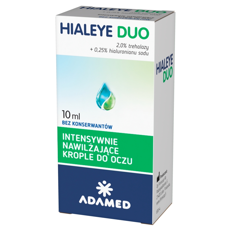 Hialeye DUO, krople intensywnie nawilżające do oczu, butelka 10 ml