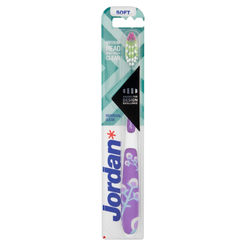 Jordan Individual Clean, szczoteczka do zębów miękka, 1 szt.