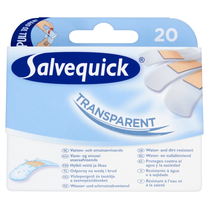 Plastry SALVEQUICK, Transparent 20 sztuk