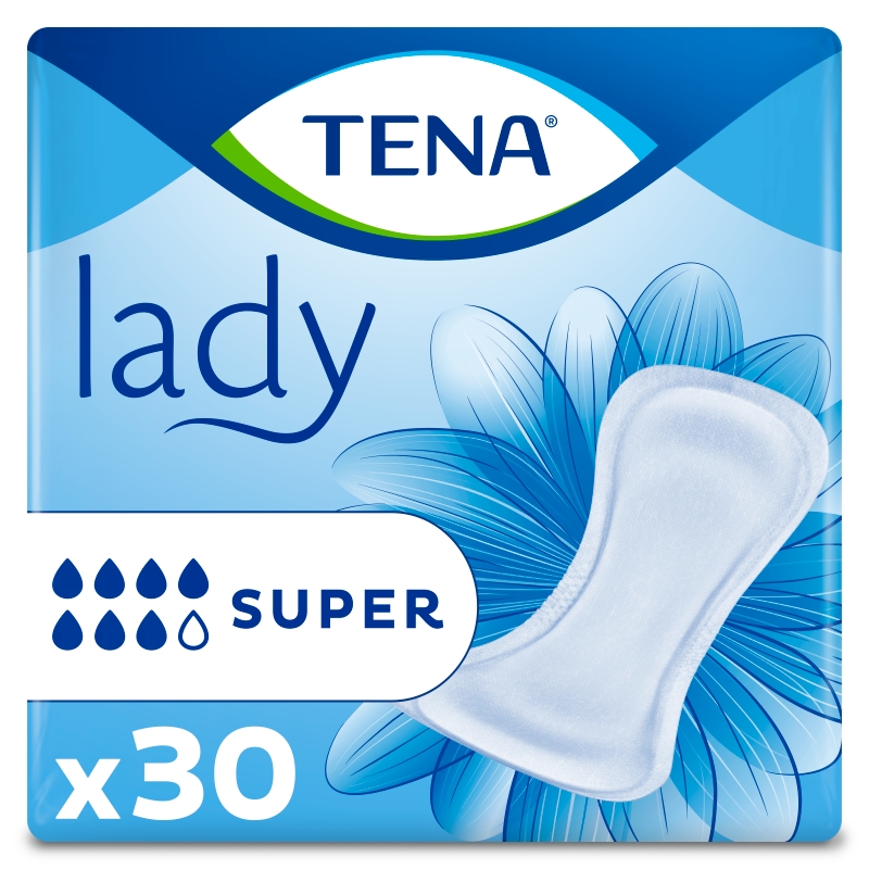Tena Lady Super, wkładki anatomiczne, 30 szt.