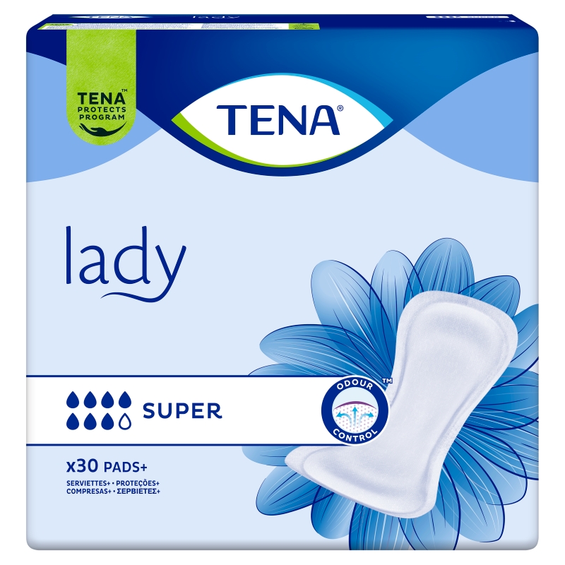 Tena Lady Super, wkładki anatomiczne, 30 szt.
