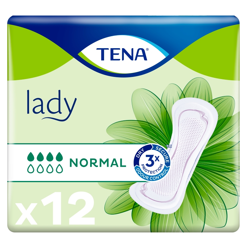Tena Lady Normal , wkładki anatomiczne na nietrzymanie moczu, 12 szt.