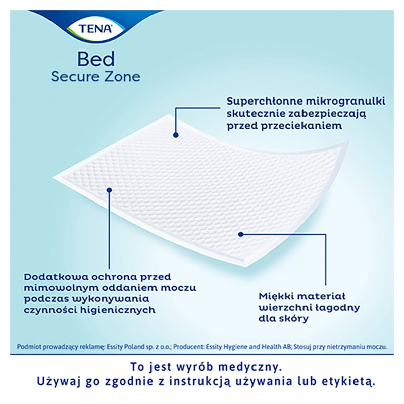 TENA Bed Plus, podkłady chłonne na łóżko 60 x 90 cm, 30 szt.