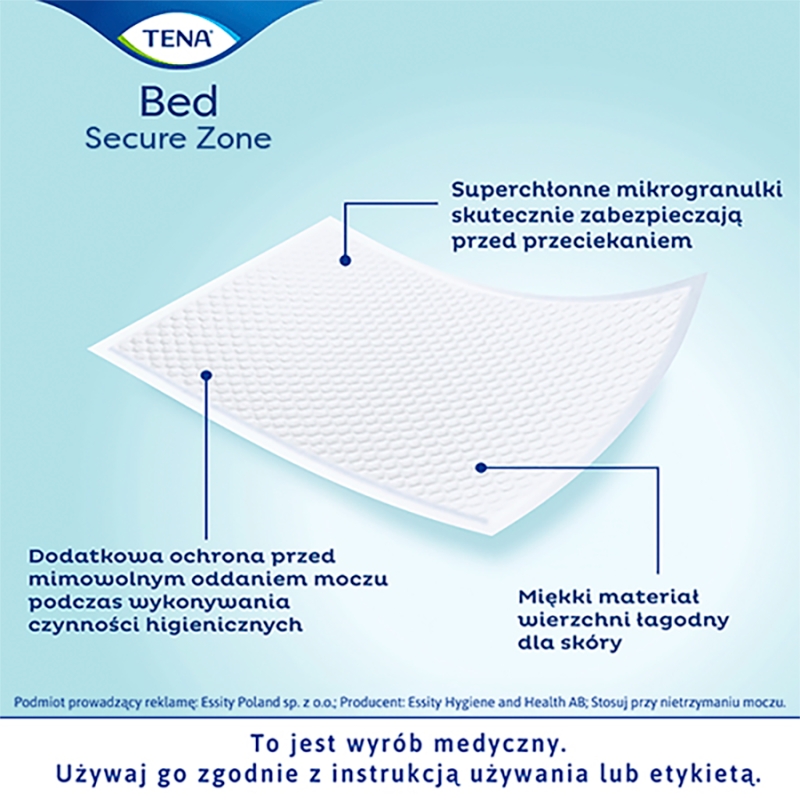 TENA BED Plus, podkłady chłonne na łóżko, 60 x 90 cm, 5 szt.
