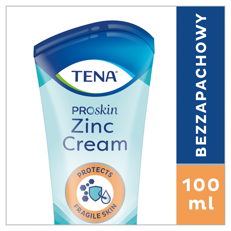 TENA ZINC CREAM,  krem z cynkiem, 100 ml