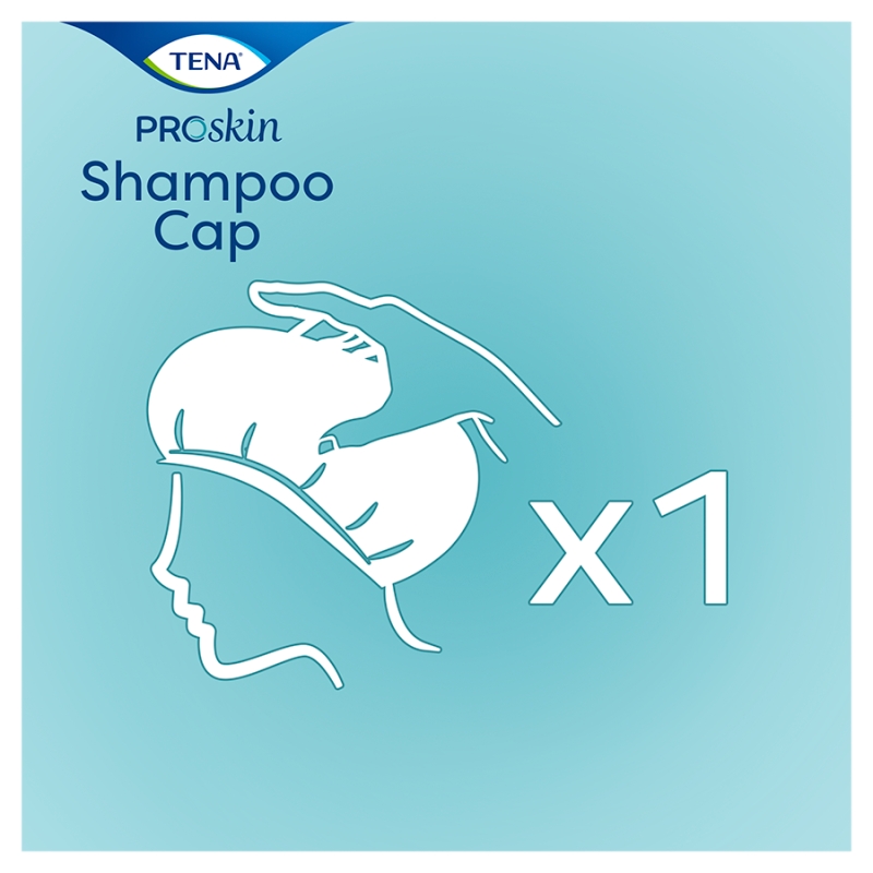 TENA Shampoo Cap,  czepek do mycia włosów, 1 szt.