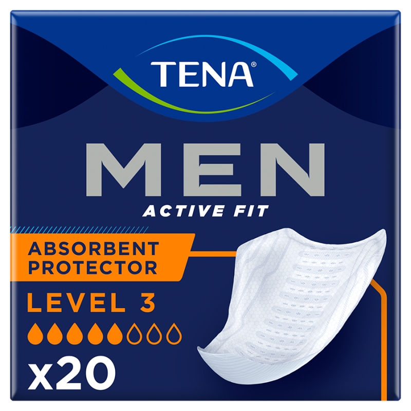 TENA Men Active Fit Level 3, wkłady anatomiczne, 20 szt.