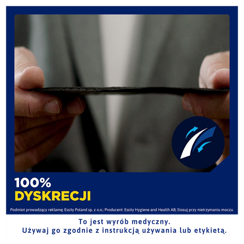 Tena Men Active Fit Extra Light, wkładki anatomiczne dla mężczyzn, 14 szt.