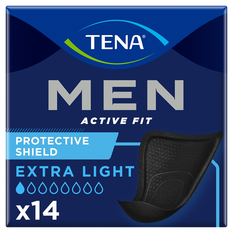 Tena Men Active Fit Extra Light, wkładki anatomiczne dla mężczyzn, 14 szt.