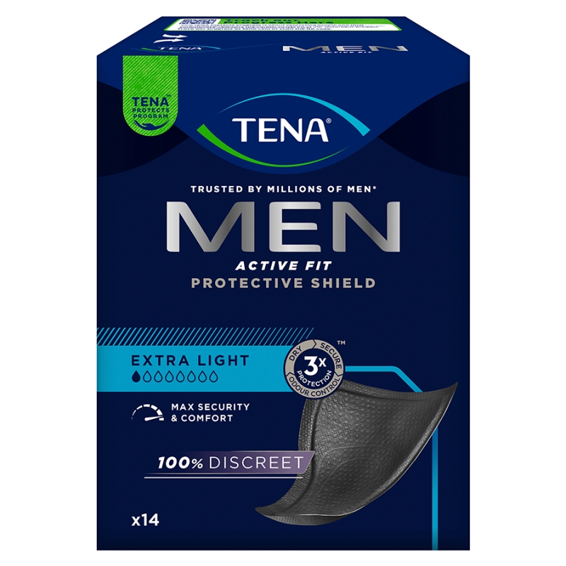 Tena Men Active Fit Extra Light wkładki anatomiczne dla mężczyzn, 14 szt.