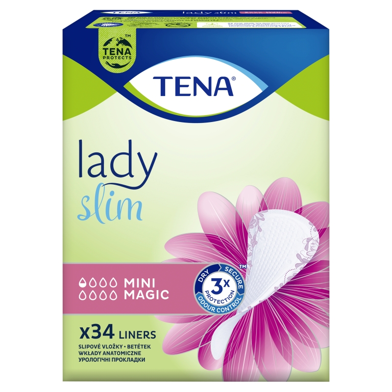 Tena Lady Slim Mini Magic wkładki anatomiczne na nietrzymanie moczu, 34 szt.