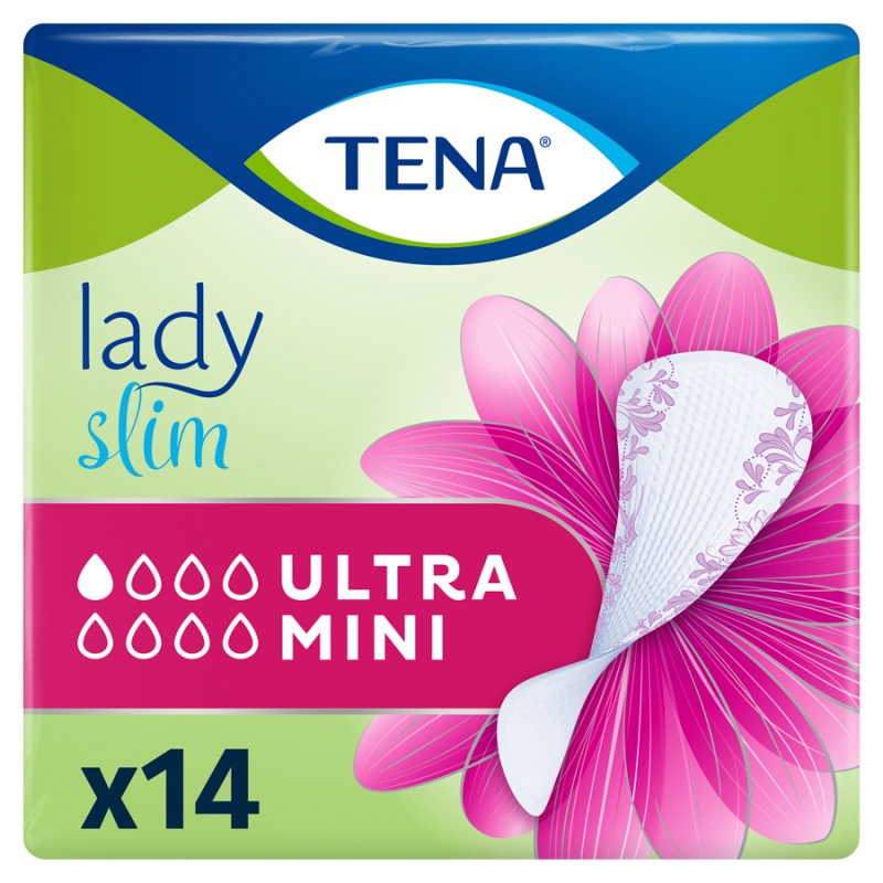Tena Lady Slim Ultra Mini, wkładki anatomiczne, 14 szt.