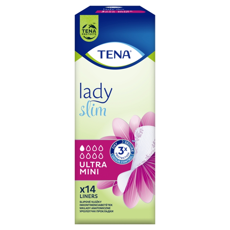 Tena Lady Slim Ultra Mini, wkładki anatomiczne, 14 szt.