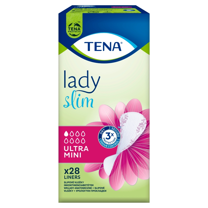 Tena Lady Slim Ultra Mini, wkładki anatomiczne na nietrzymanie moczu, 28 szt.