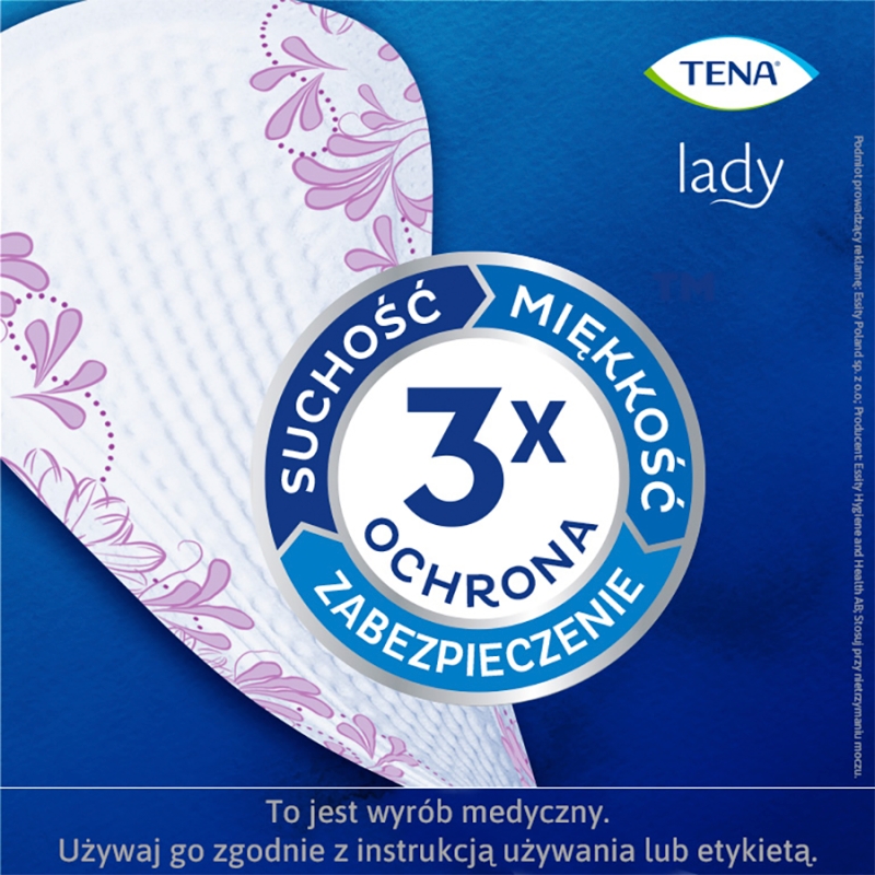 Tena Lady Slim Ultra Mini Plus, wkładki anatomiczne, 24 szt.