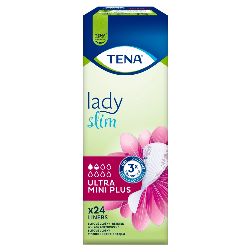Tena Lady Slim Ultra Mini Plus, wkładki anatomiczne, 24 szt.