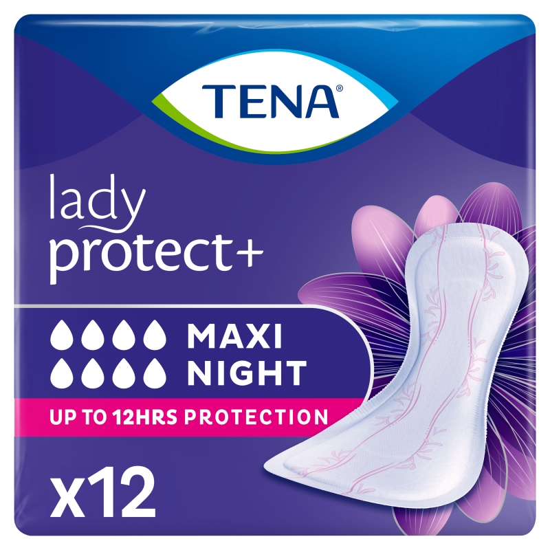 Tena Lady Maxi Night, wkładki anatomiczne na noc, 12 szt.