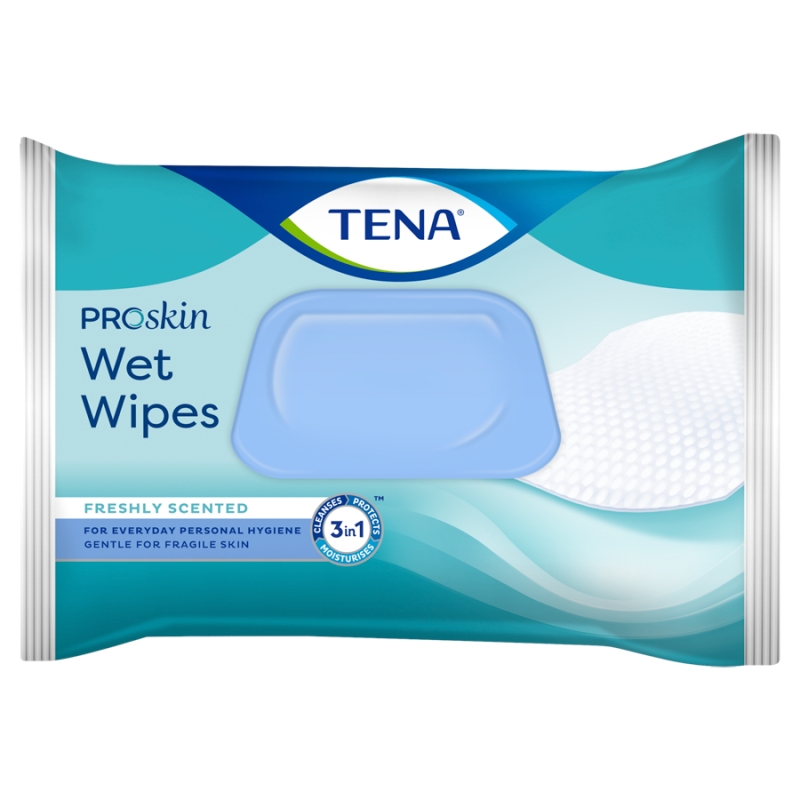 Tena Wet Wipes, chusteczki nawilżające, 2 x 48 szt.