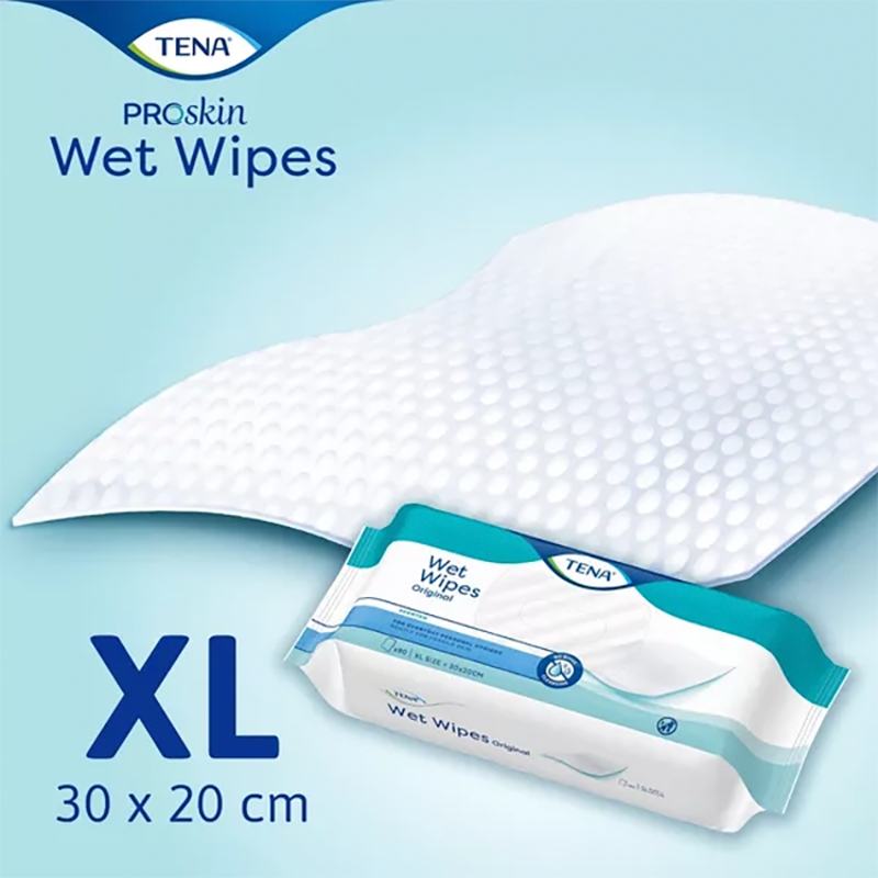 TENA Wet Wipes Original , chusteczki nawilżające, 80 szt.