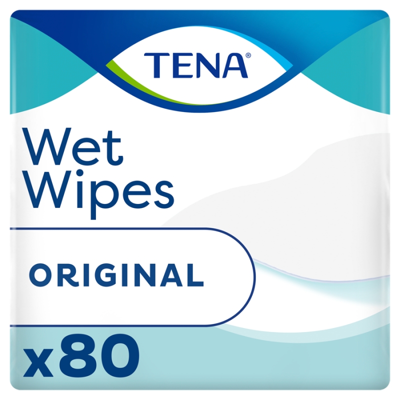TENA Wet Wipes Original , chusteczki nawilżające, 80 szt.