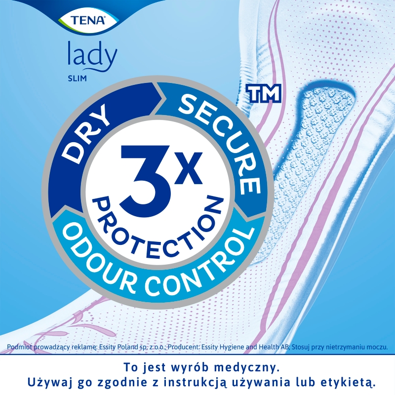 Tena Lady Slim Extra , wkładki anatomiczne, 10 szt.