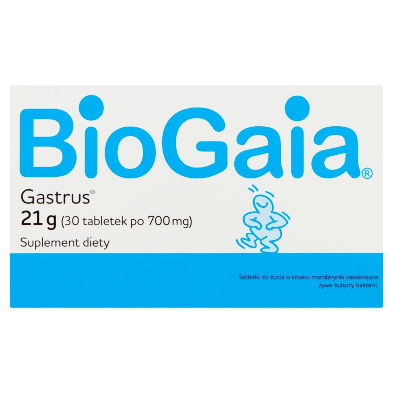 BioGaia Gastrus, kapsułki o smaku mandarynki, 30 szt.