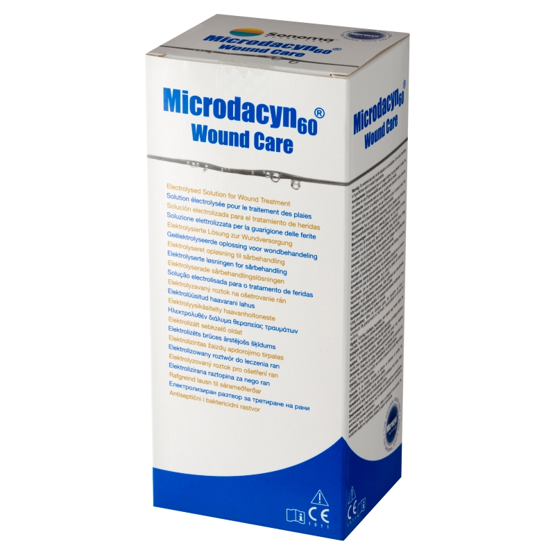 Microdacyn 60 Wound Care, roztwór na gojenie ran owrzodzeń i odleżyn , 250 ml