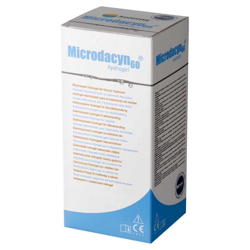 Microdacyn 60 Hydrogel, roztwór hydrożelowy nawilżający oraz oczyszczający rany, 120 g