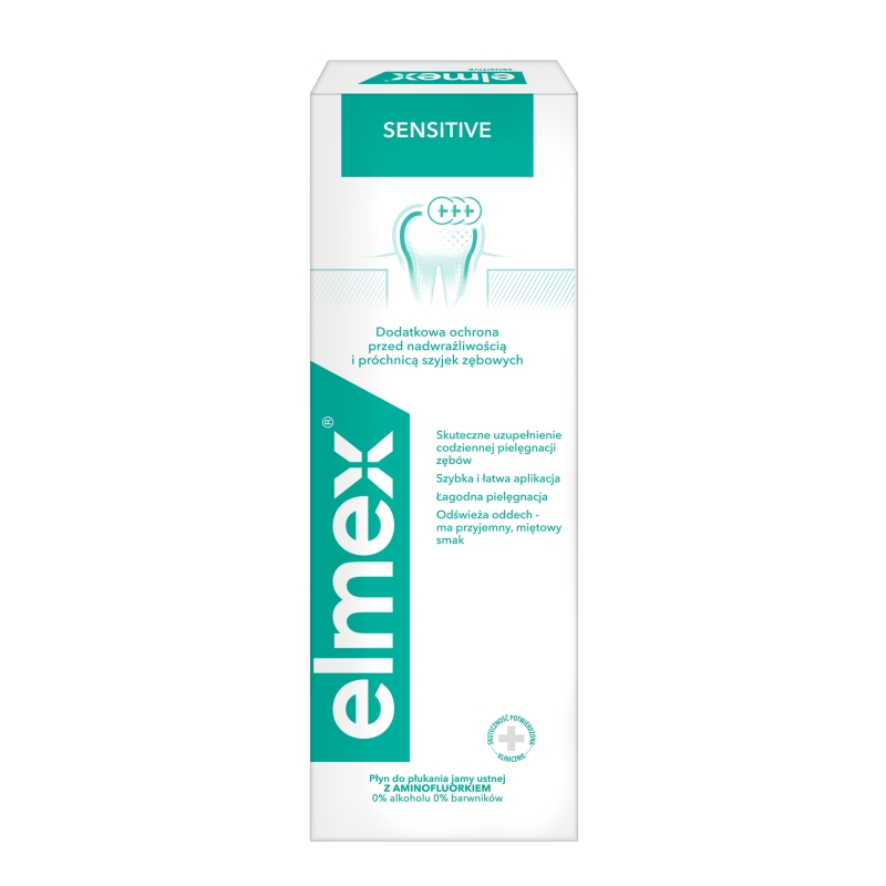 Elmex Sensitive Plus, płyn do płukania ust, 400 ml