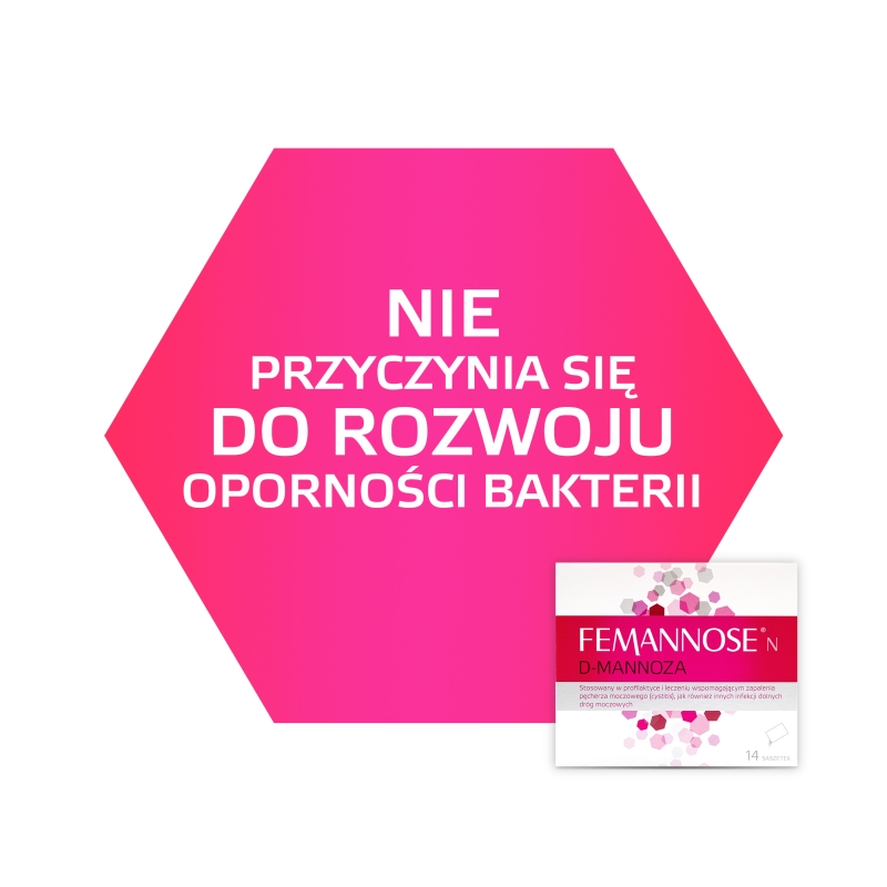 Femannose N , proszek na leczenie i zapobieganie infekcjom układu moczowego, 14 sasz.