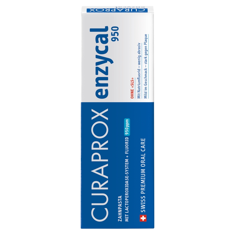 Curaprox Enzycal 950 , pasta do zębów łagodna, 75 ml