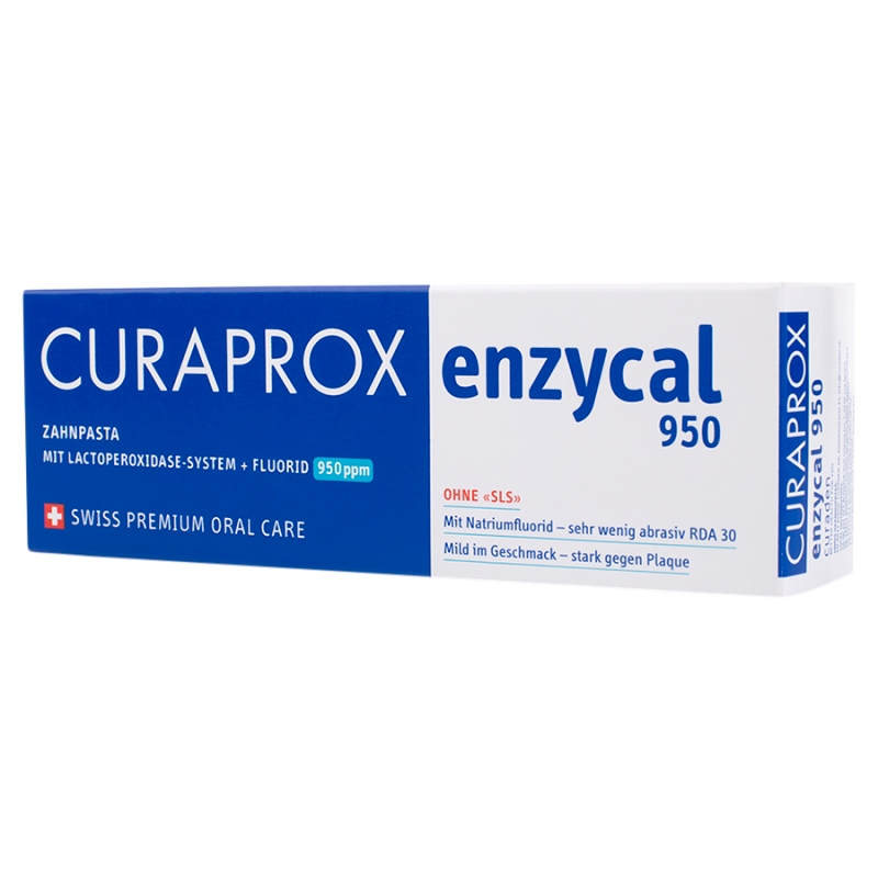 Curaprox Enzycal 950 , pasta do zębów łagodna, 75 ml