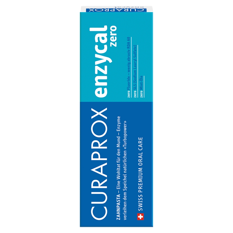 Curaprox Enzycal Zero, pasta do zębów bez fluorków, 75 ml