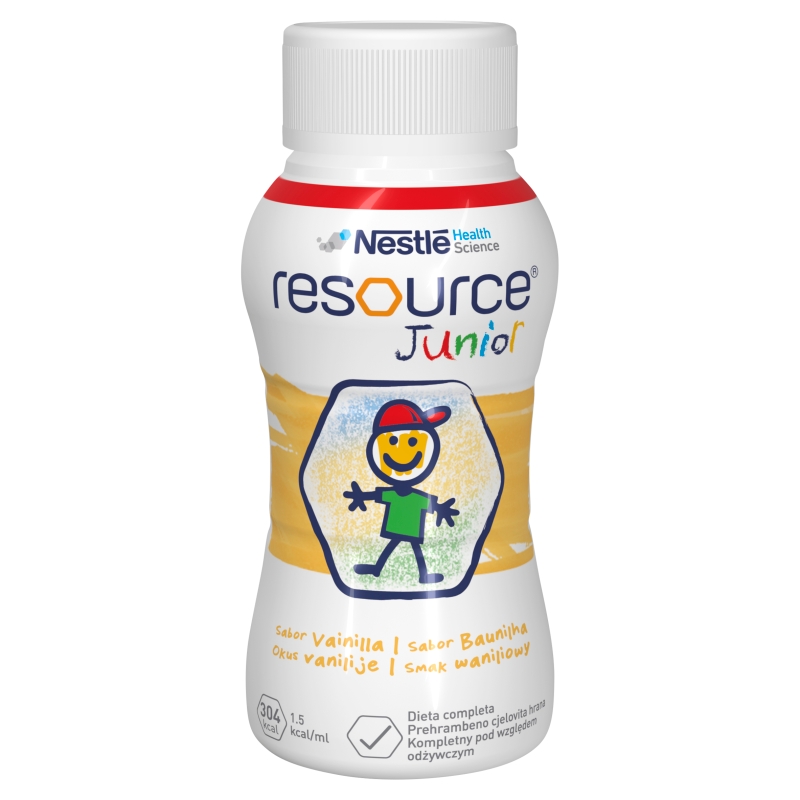 Resource Junior, waniliowy, 4 x 200 ml