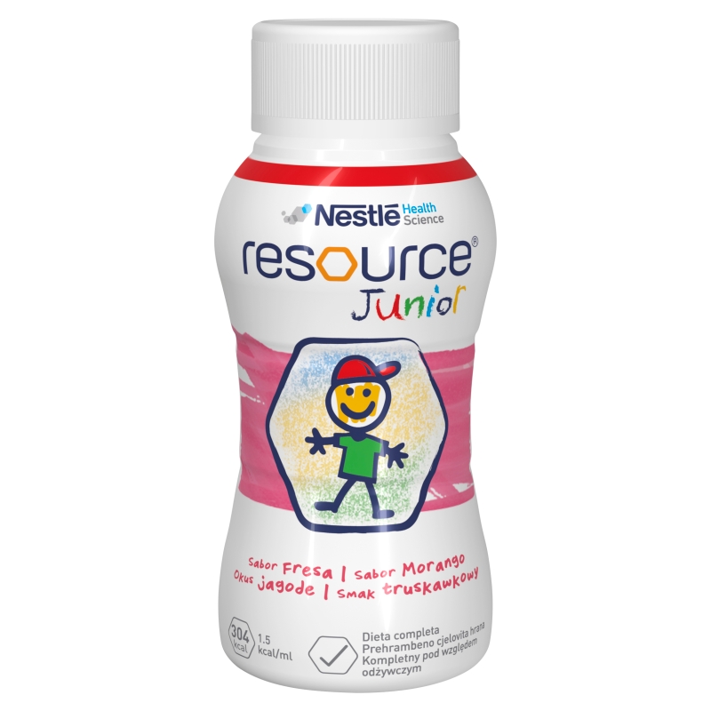 Resource Junior , płyn odżywczy dla dzieci powyżej 1 roku życia, 4 x 200 ml