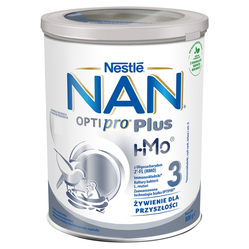 NAN OptiPro Plus 3, mleko modyfikowane dla dzieci po 1 roku życia, 800 g