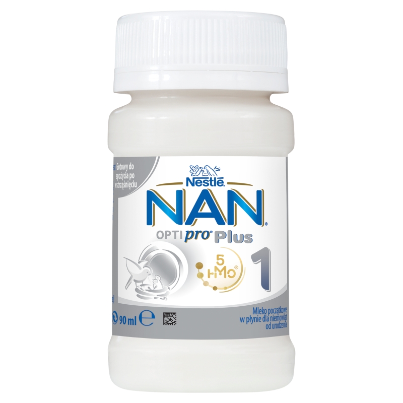 NAN Optipro Plus 1 HMO mleko początkowe w płynie, 90 ml