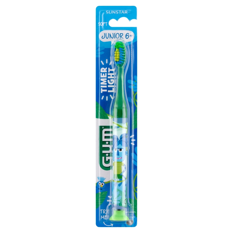 SUNSTAR GUM LLIGHT-UP, szczoteczka do zębów dla dzieci miękka, 1 szt.
