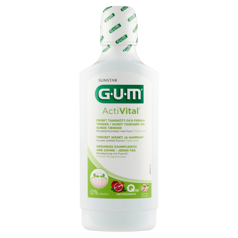 SUNSTAR GUM ActiVital, płyn do płukania jamy ustnej, 500 ml