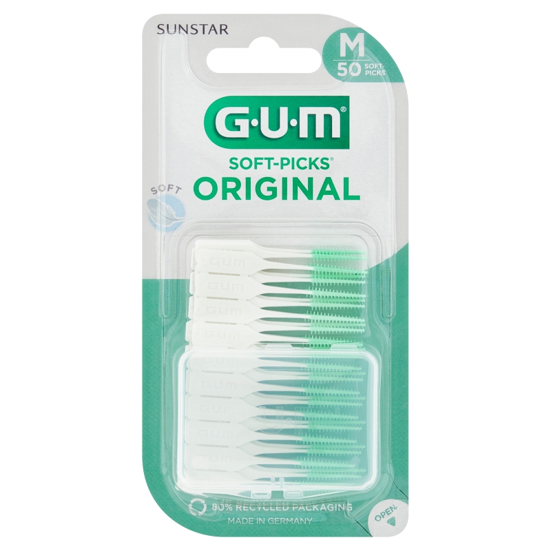 SUNSTAR GUM SOFT-PICKS Original szczoteczki międzyzębowe średnie, 40 szt.
