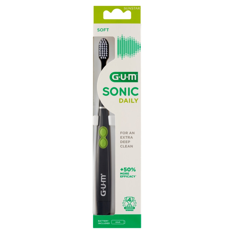 Sunstar Gum Sonic Daily szczoteczka soniczna czarna, 1 szt.