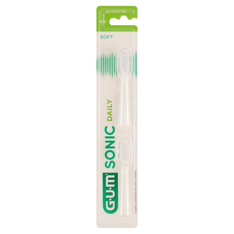 Gum Sonic Daily, białe, 2 szt.