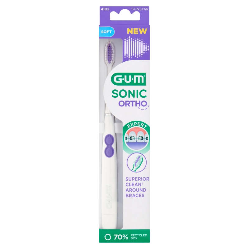Sunstar Gum Sonic Ortho, szczoteczka soniczna, 1 szt.