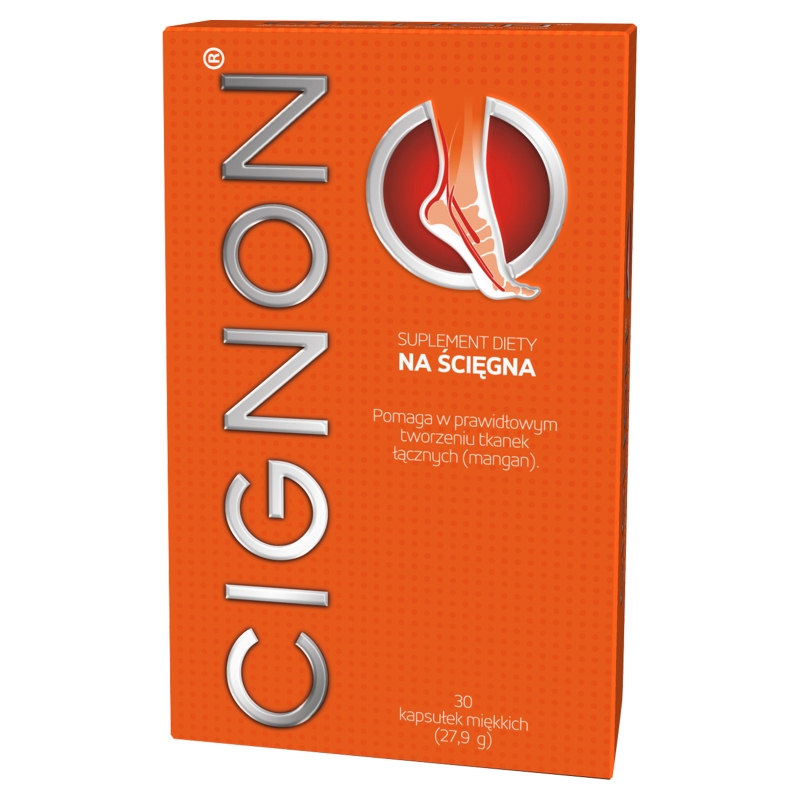 Cignon kapsułki miękkie ze składnikami wspierającymi mocne ścięgna i więzadła, 30 szt.