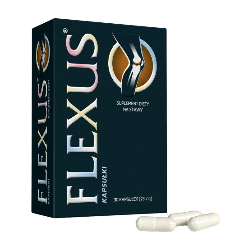 Flexus, kapsułki ze składnikami wzmacniającymi stawy i kolana, 30 szt.