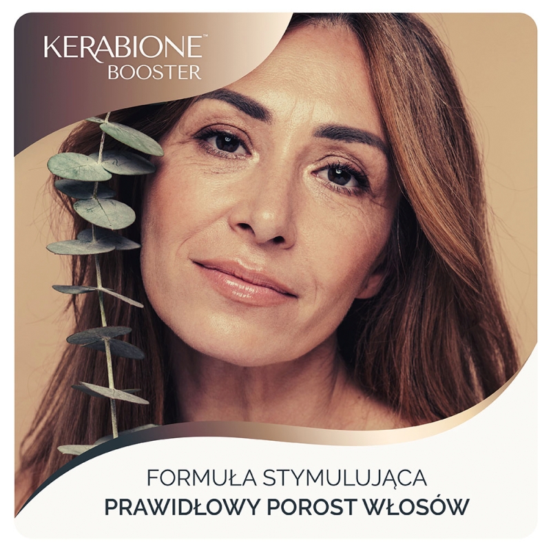 Kerabione Booster, kapsułki ze składnikami wspomagającymi wzrost włosów, 30 szt.