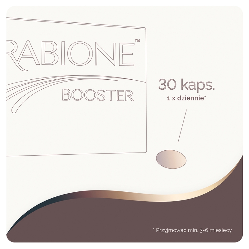 Kerabione Booster, kapsułki ze składnikami wspomagającymi wzrost włosów, 30 szt.