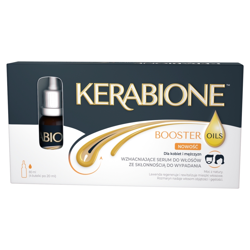 KERABIONE BOOSTER OILS serum wzmacniające do włosów ze skłonnością do wypadania, 80 ml